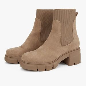 Women's Taupe Chunky Chelsea Boot
